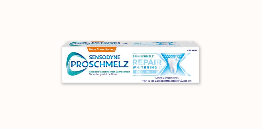 ProSchmelz REPAIR Whitening:Die Nr. 1* für starken Zahnschmelz